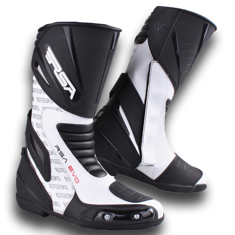 Boty na motorku RSA Evo černo-bílé výprodej