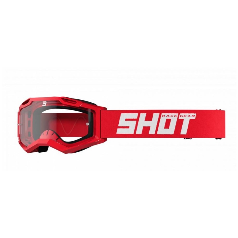 Motocross lasit Shot Assault 2.0 kiinteä punainen