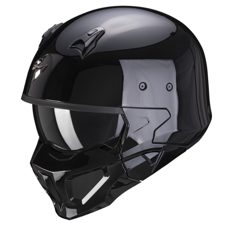 Otevřená přilba s maskou Scorpion COVERT-X Solid černá