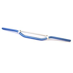 Cross/enduro moottoripyörän ohjaustanko trapetsilla sininen