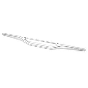 Cross/enduro moottoripyörän ohjaustanko trapetsilla hopea