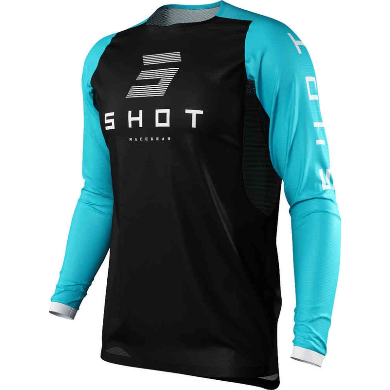 Dámský motokrosový dres Shot Shelly černo-azurově modrý výprodej