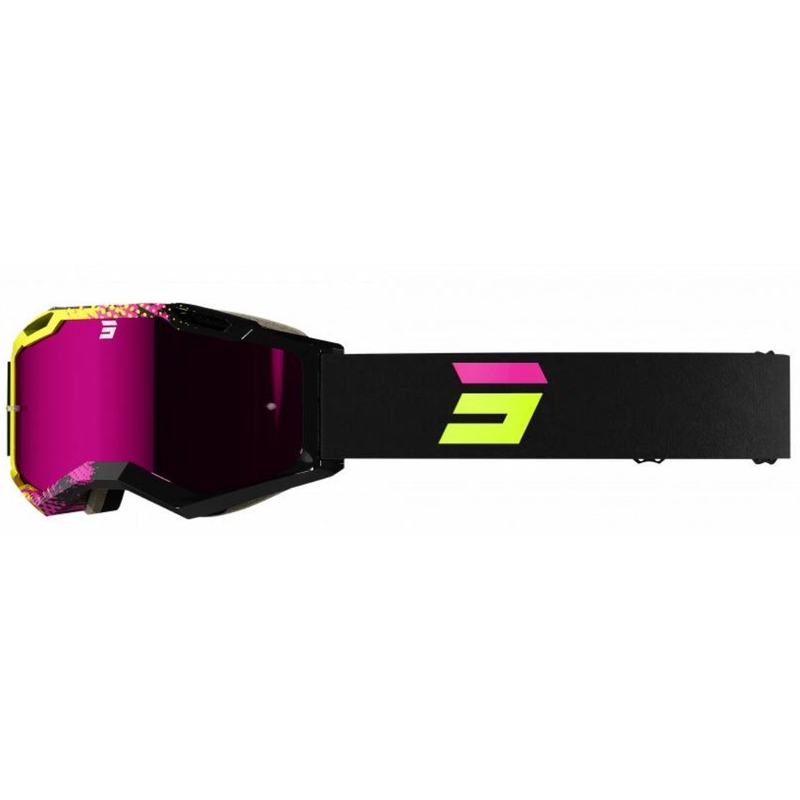Motokrosové brýle Shot Iris 2.0 Fusion černo-růžovo-fluo žluté výprodej
