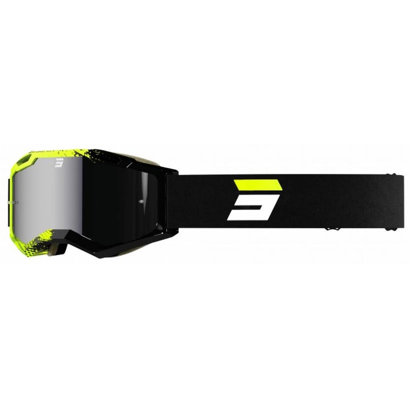 Motocross lasit Shot Iris 2.0 Fusion musta-fluokokeltainen
