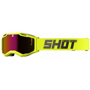 Motocross lasit Shot Iris 2.0 Solid fluo keltainen