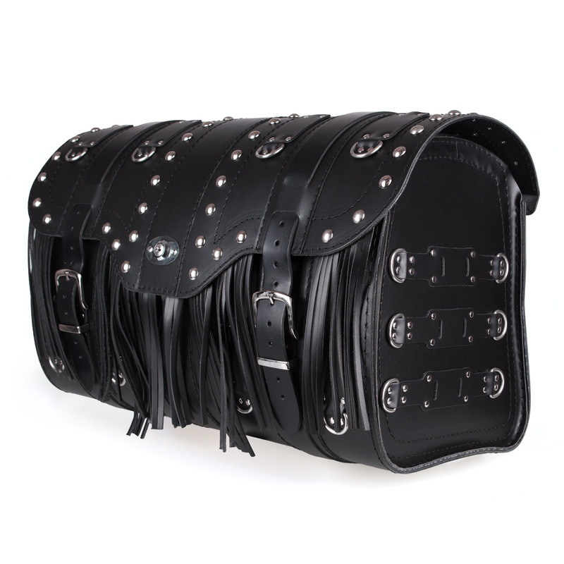 Chopper RSA-15C nahkainen moottoripyöräkotelo lukolla varustettuna