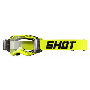 Motocross lasit Shot Assault 2.0 Solid Roll-Off fluo keltainen