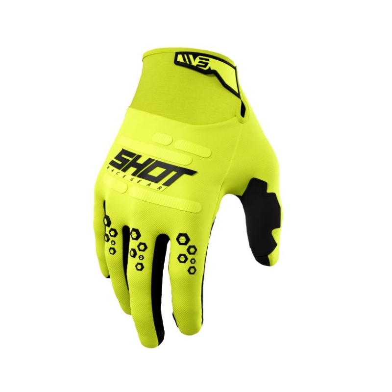 Motocross käsineet Shot Vision fluo keltainen alennusmyynti