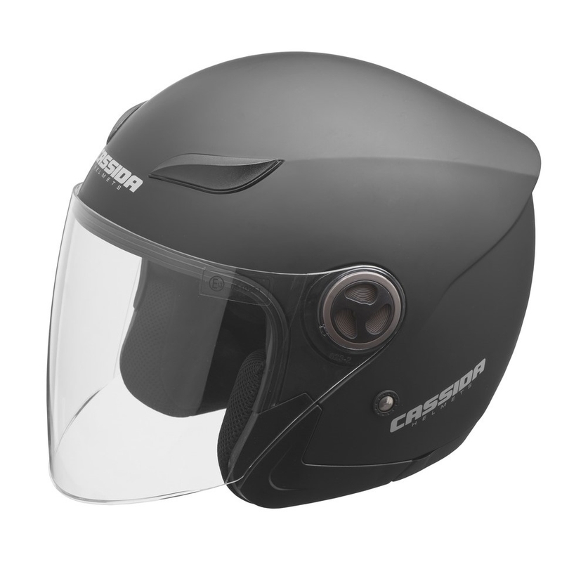 Přilba na motorku otevřená Cassida Reflex černá matná