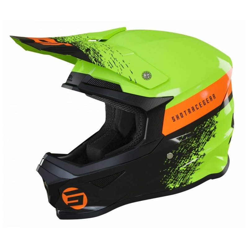 Dětská motokrosová přilba Shot Furious Roll černo-zelená výprodej