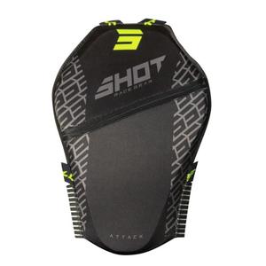 Selkäsuoja Shot Attack musta-fluokokeltainen