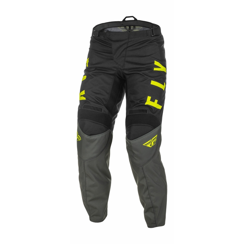 Motokrosové kalhoty FLY Racing F-16 2022 šedo-černo-fluo žluté
