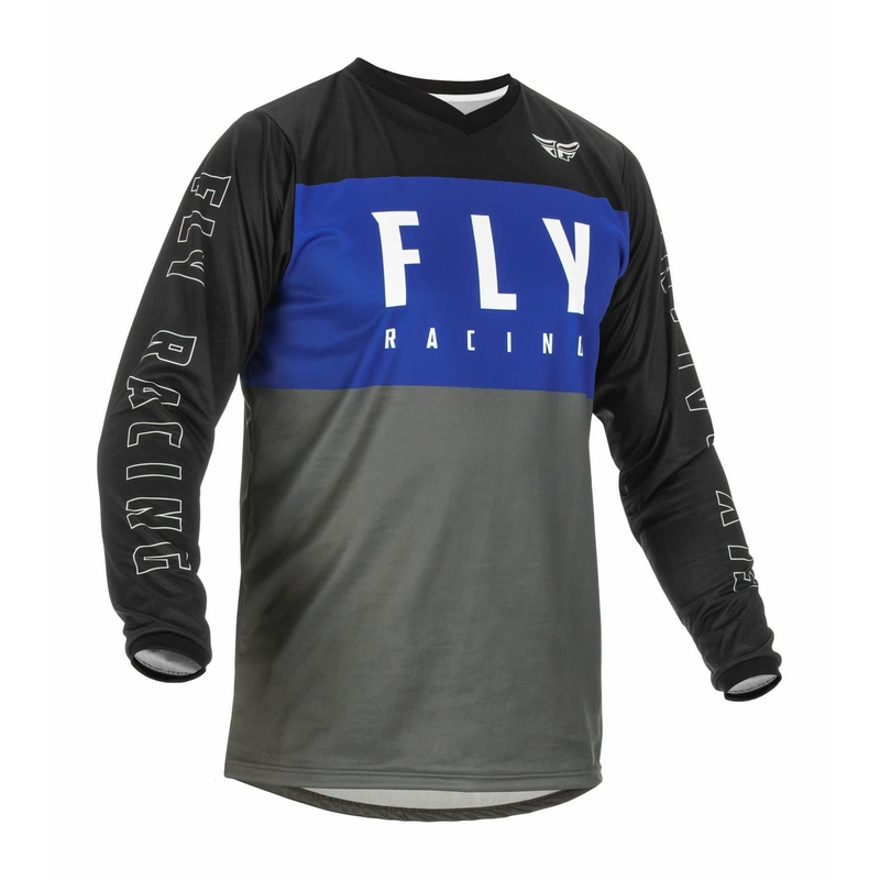 Motokrosový dres FLY Racing F-16 2022 šedo-černo-modrý