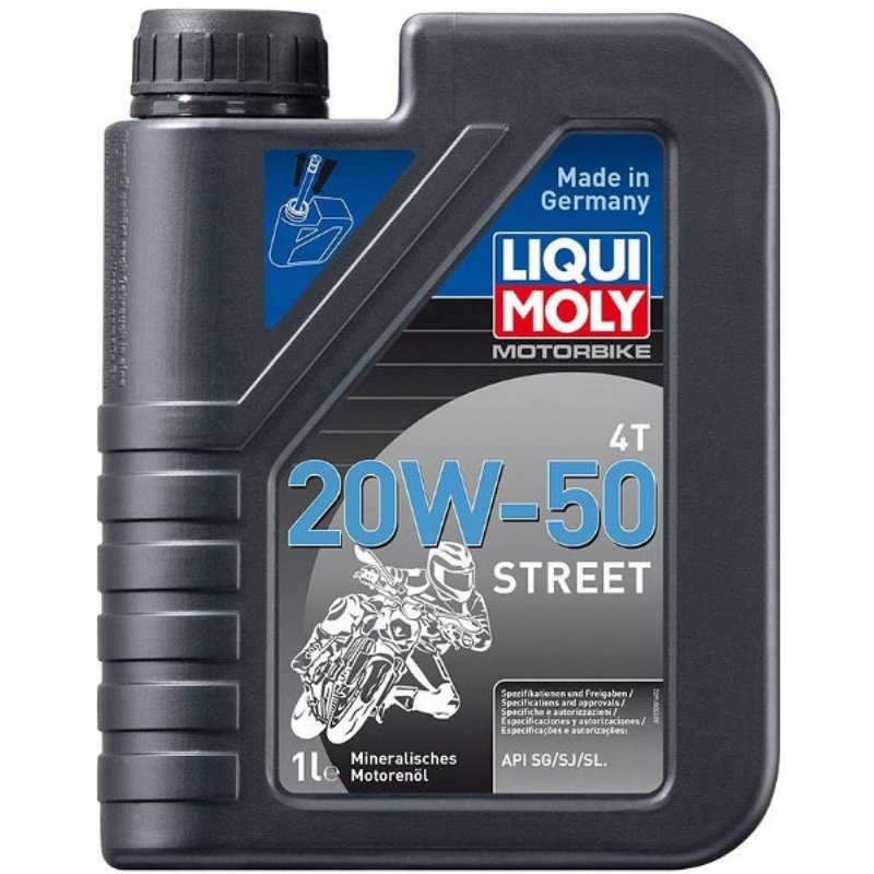 LIQUI MOLY Moottoripyörä 4T 20W50 Street 1 l