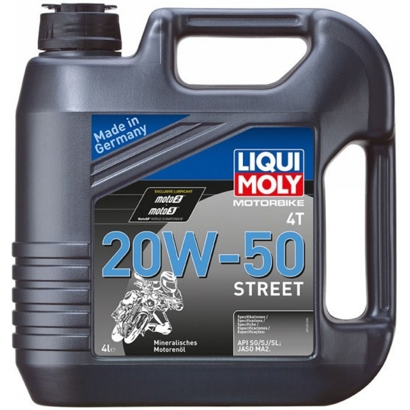 LIQUI MOLY Moottoripyörä 4T 20W50 Street 4 l