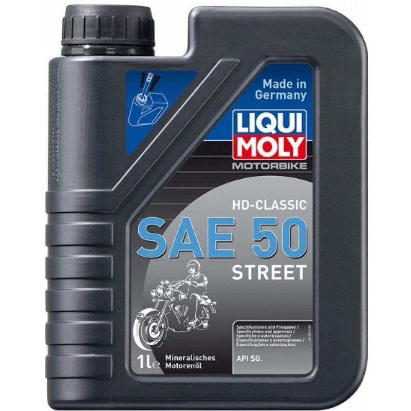 LIQUI MOLY Moottoripyörä HD-Classic SAE 50 Street 1 l alennusmyynti