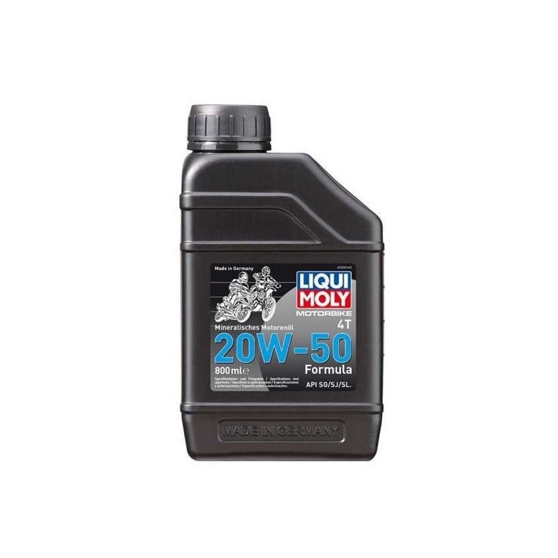 Moottoriöljy LIQUI MOLY Moottoripyörä 4T 20W50 Formula 800 ml