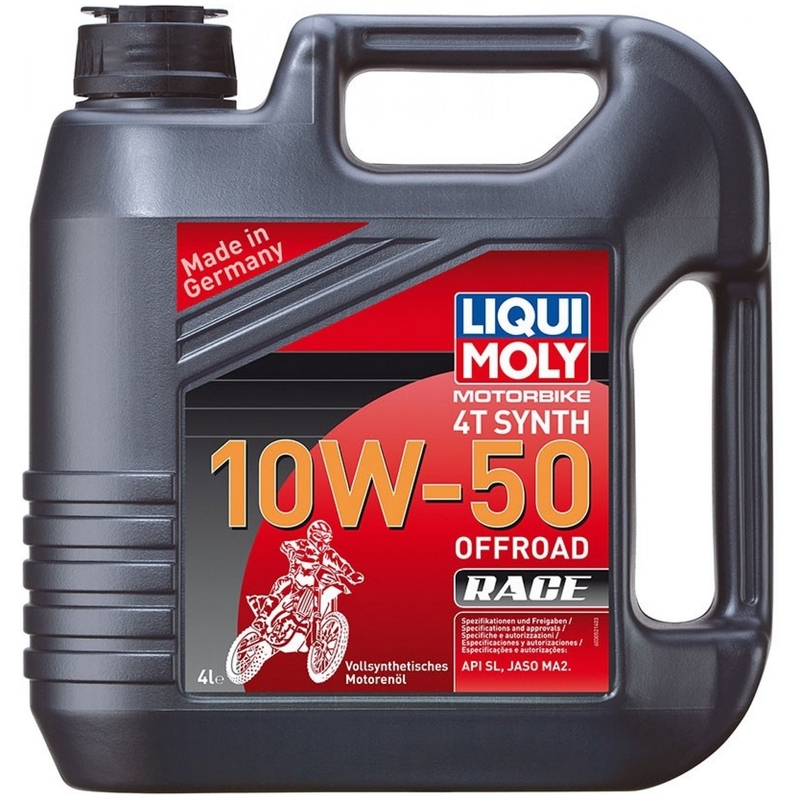 LIQUI MOLY Moottoripyörä 4T Synth 10W50 Offroad Race 4 l