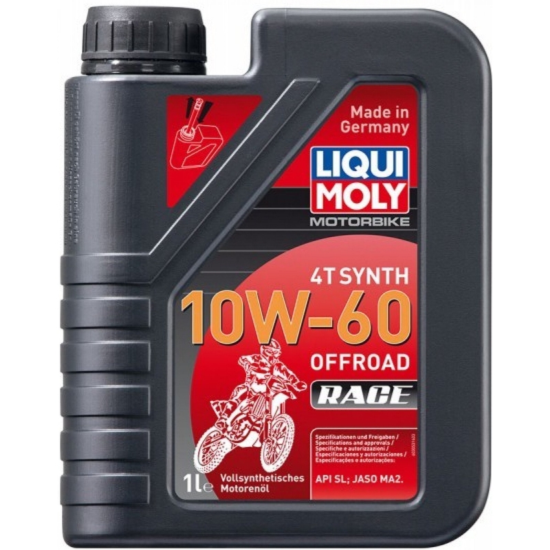 LIQUI MOLY Moottoripyörä 4T Synth 10W60 Offroad Race 1 l