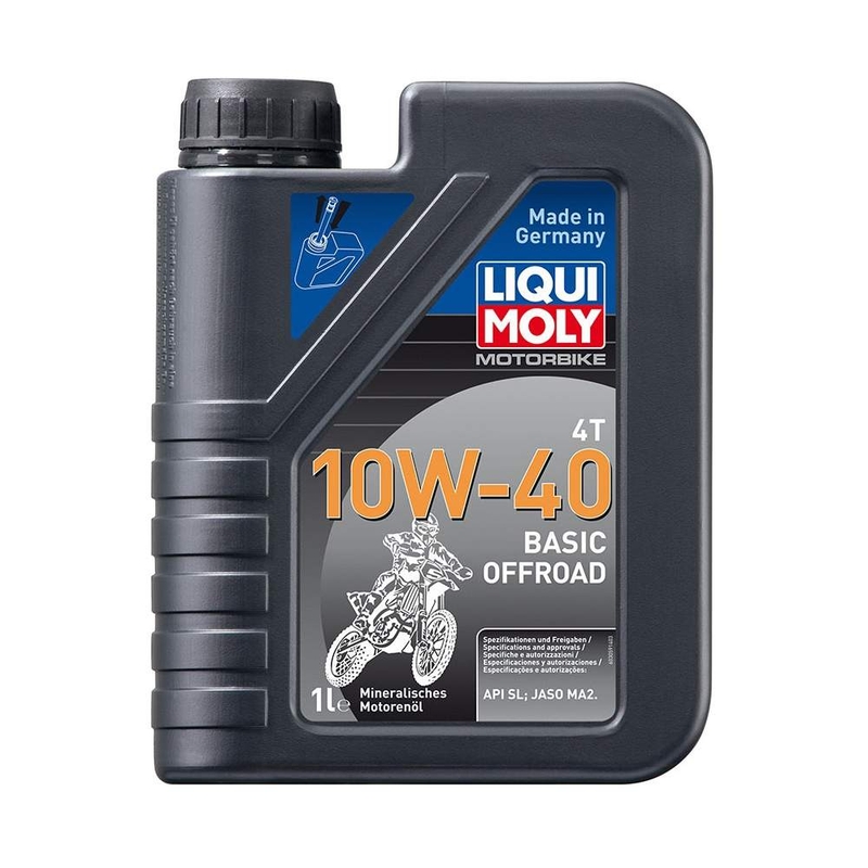 LIQUI MOLY Moottoripyörä 4T 10W40 Basic Offroad 1 l