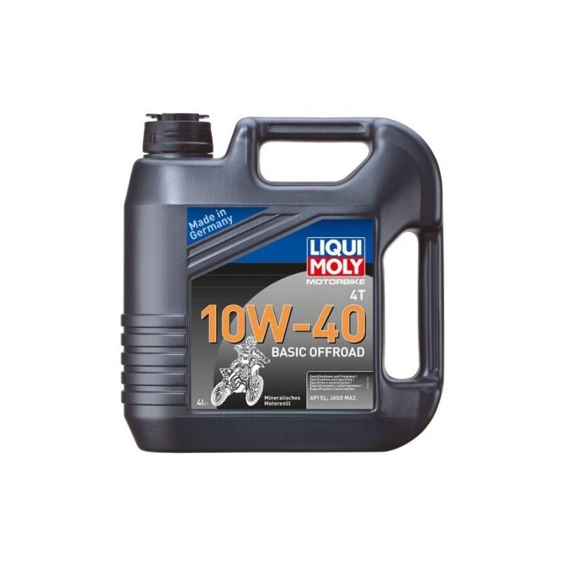 LIQUI MOLY Moottoripyörä 4T 10W40 Basic Offroad 4 l