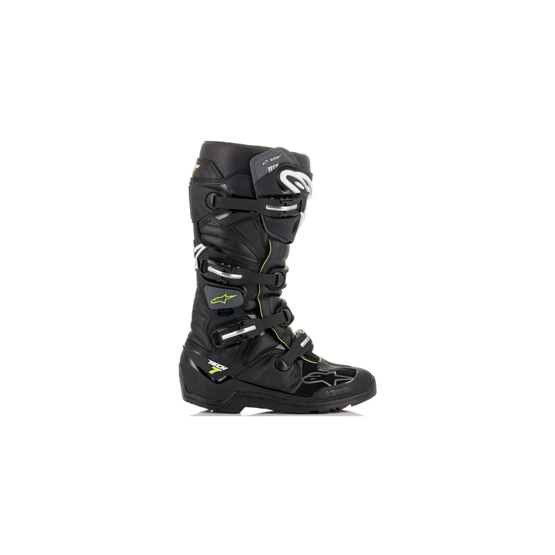 Alpinestars Tech 7 Enduro Drystar Musta-Harmaa-Fluo Keltainen Moottoripyöräilykengät