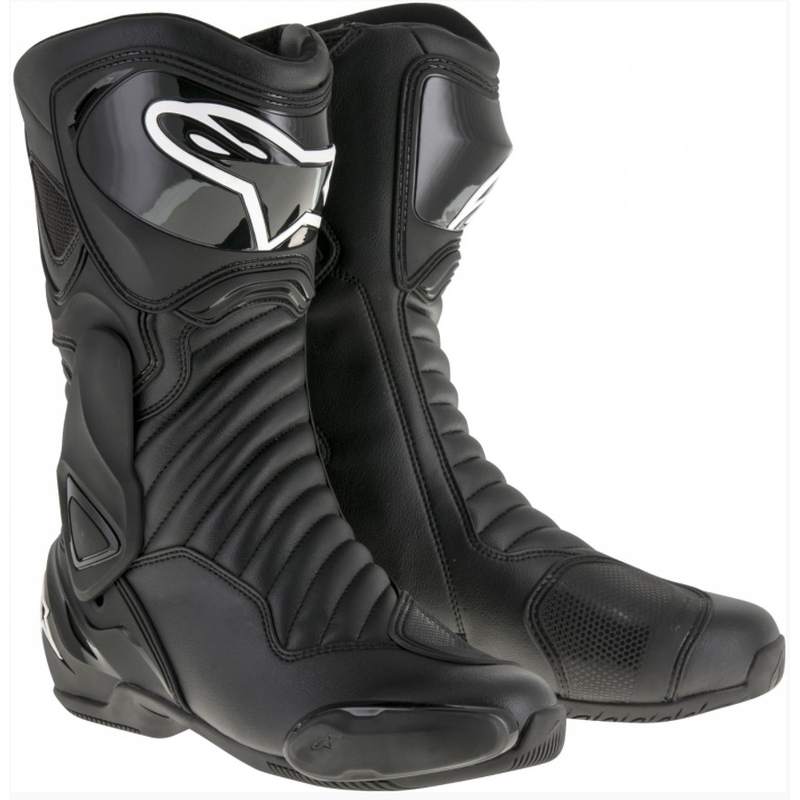 Alpinestars S-MX 6 moottoripyöräsaappaat musta alennusmyynti