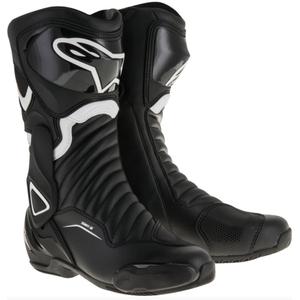 Alpinestars S-MX 6 mustavalkoiset moottoripyöräsaappaat