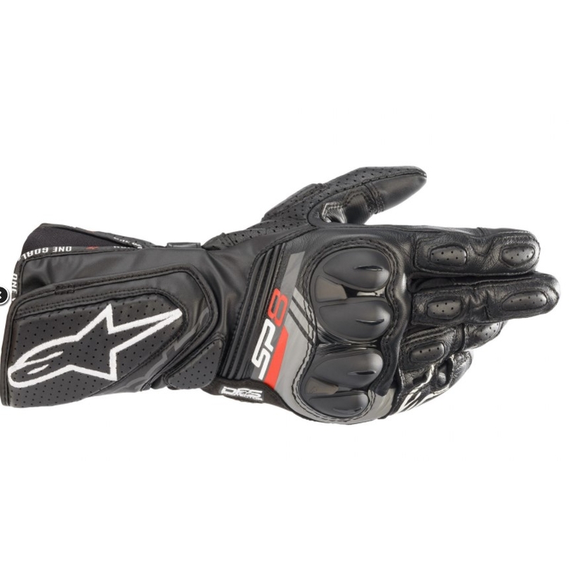 Alpinestars SP-8 moottoripyöräilykäsineet musta