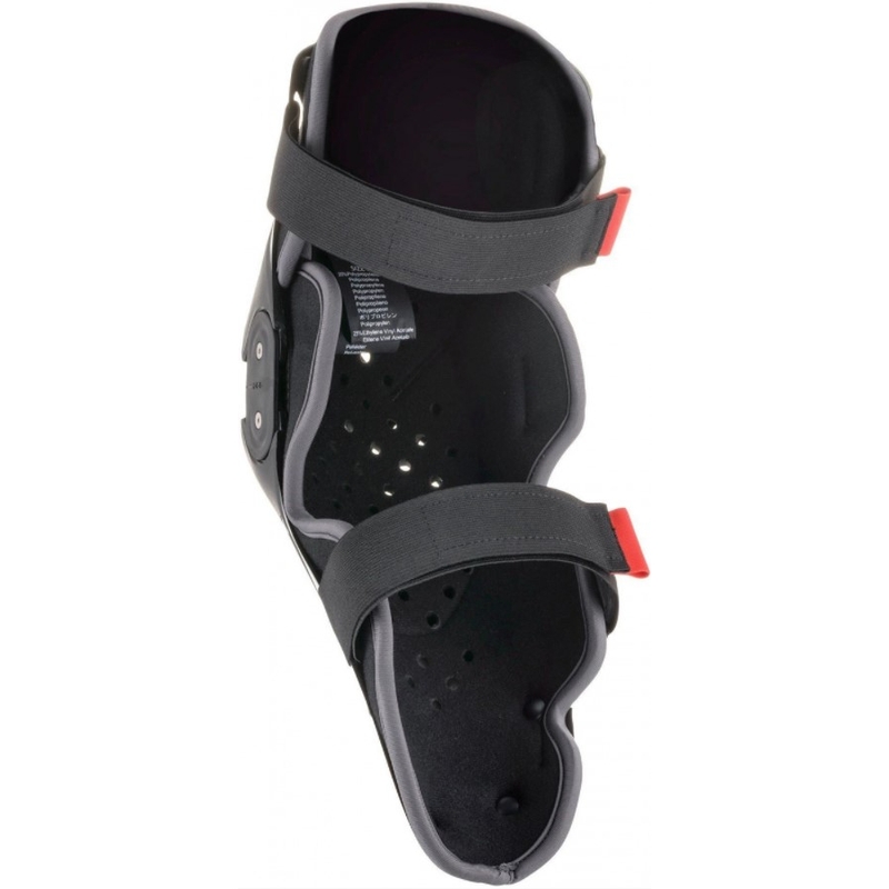 Alpinestars SX-1 V2 mustat ja punaiset polvisuojat.