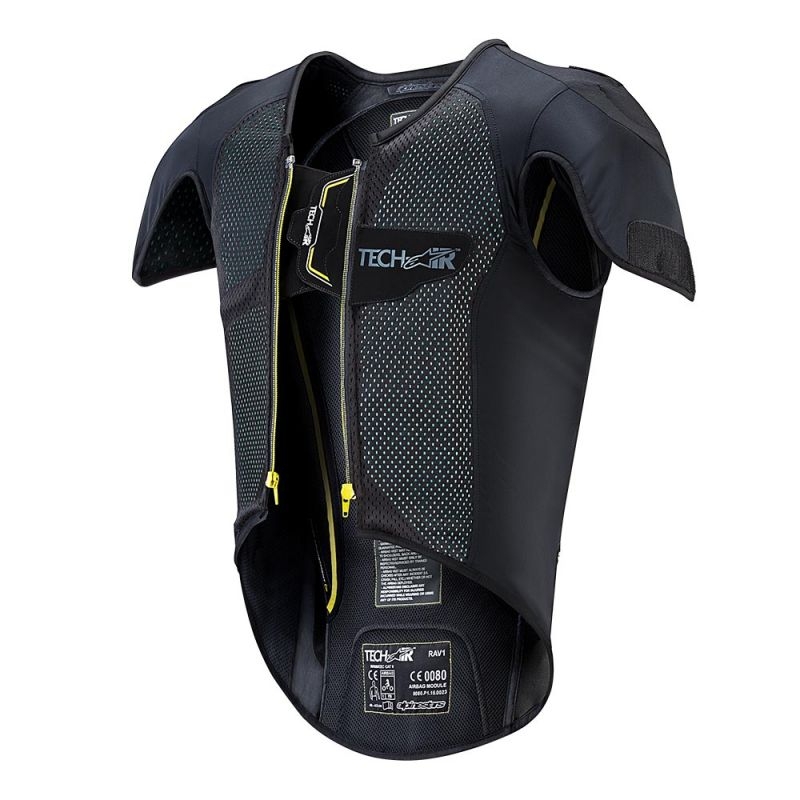 Alpinestars Tech-Air® Race Vest airbag liner musta ja keltainen. alennusmyynti
