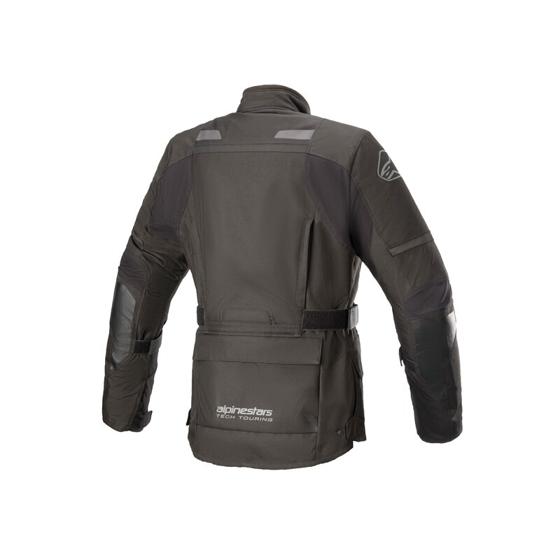 Alpinestars Stella Andes Drystar Naisten moottoripyöräily takki Musta ja harmaa