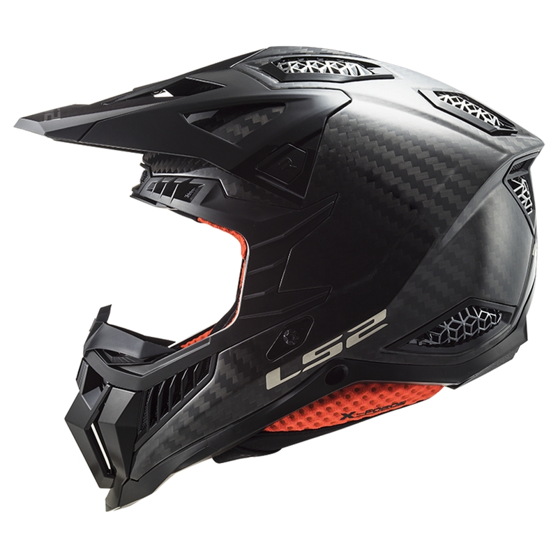 Motocross kypärä LS2 MX703 X-Force Solid Carbon musta