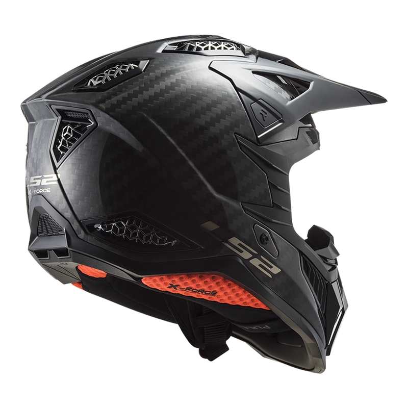 Motocross kypärä LS2 MX703 X-Force Solid Carbon musta
