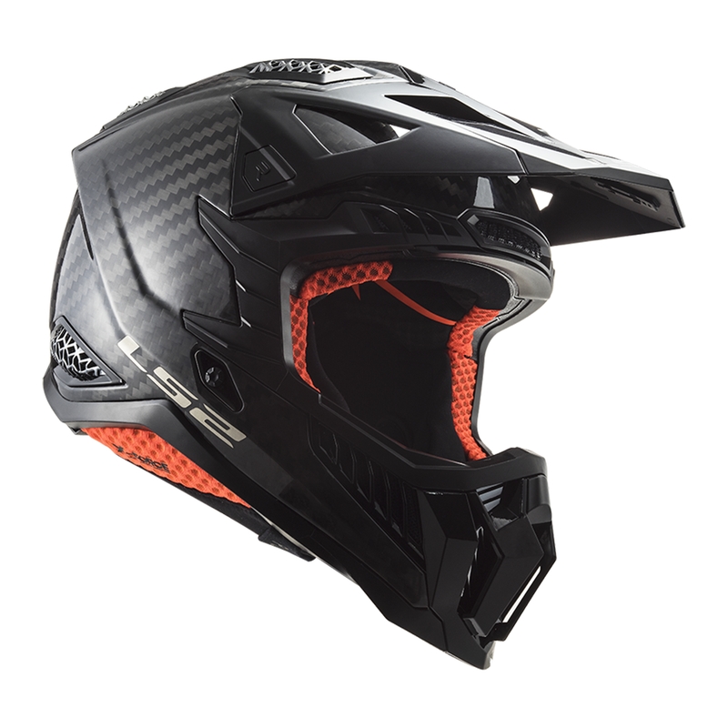 Motocross kypärä LS2 MX703 X-Force Solid Carbon musta