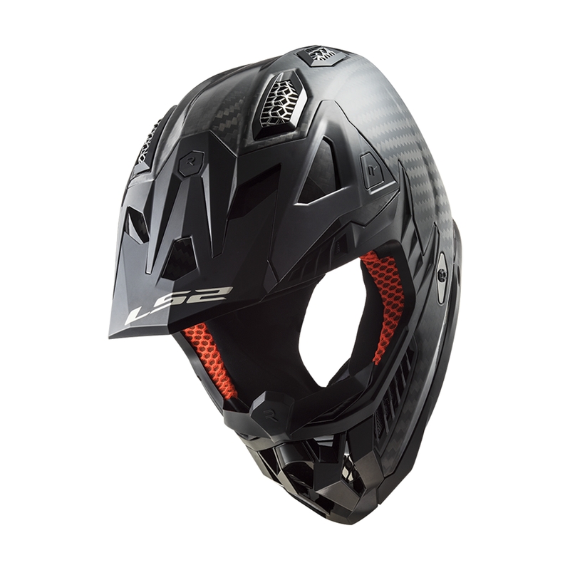 Motocross kypärä LS2 MX703 X-Force Solid Carbon musta