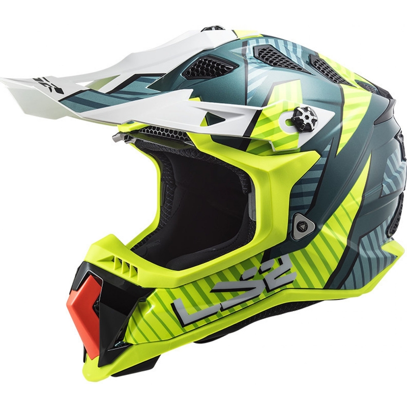 Motokrosová přilba LS2 MX700 Subverter EVO Astro zeleno-fluo žlutá