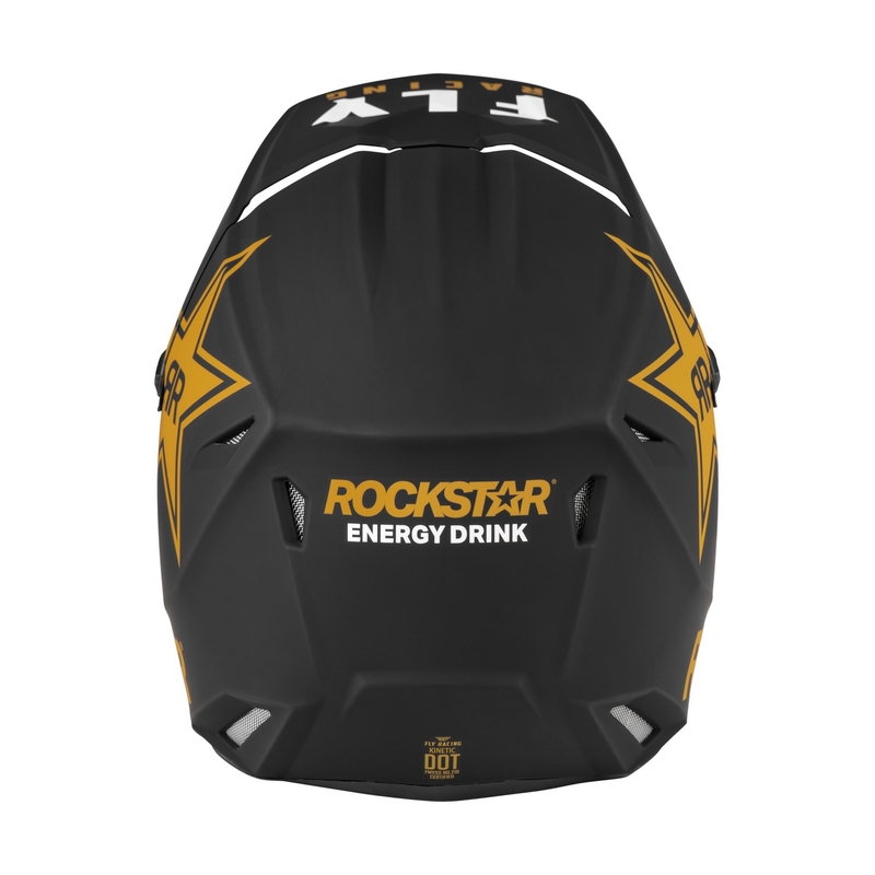 Motokrosová přilba FLY Racing Kinetic Rockstar černo-zlatá