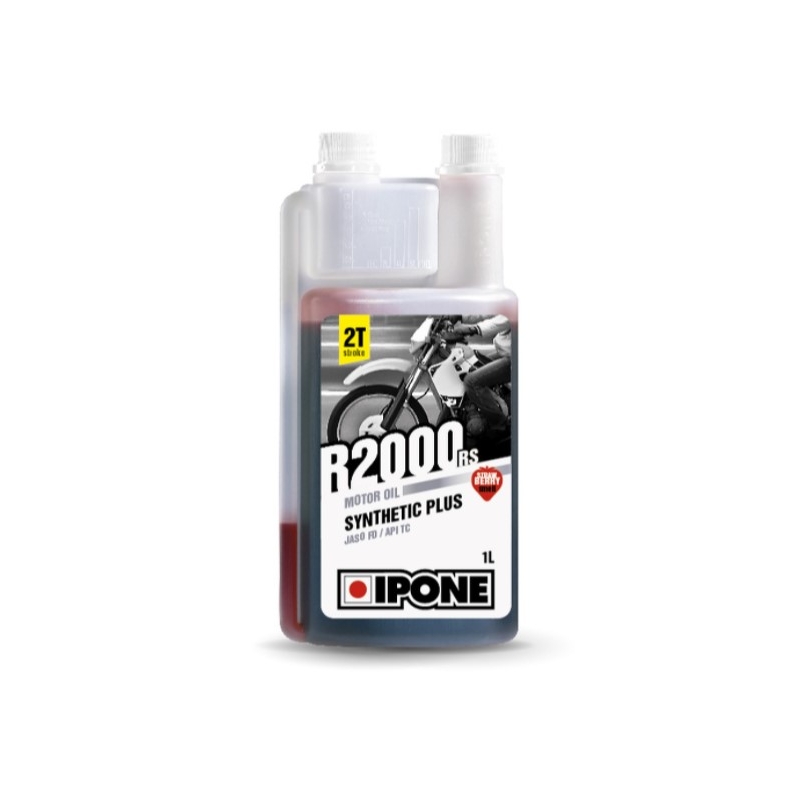 Bensiiniöljy Ipone R200RR (R200RS) 2T synteettinen plus 1 l mansikkaöljy