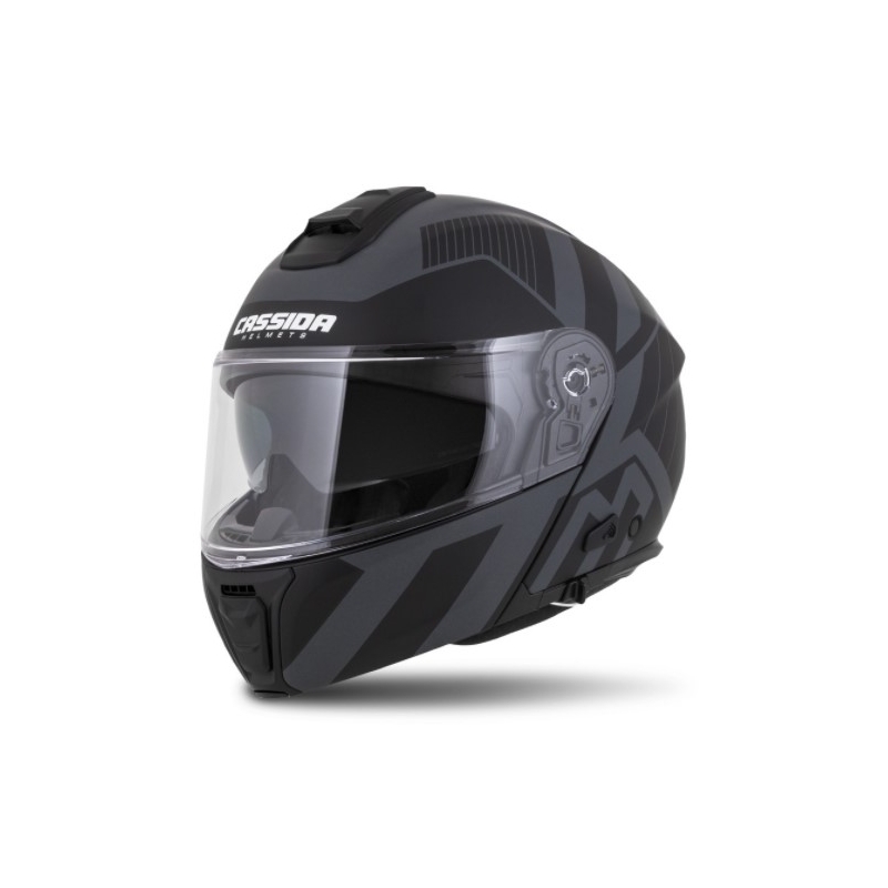Vyklápěcí přilba na motorku Cassida Modulo 2.0 Profile Vision šedo-černá