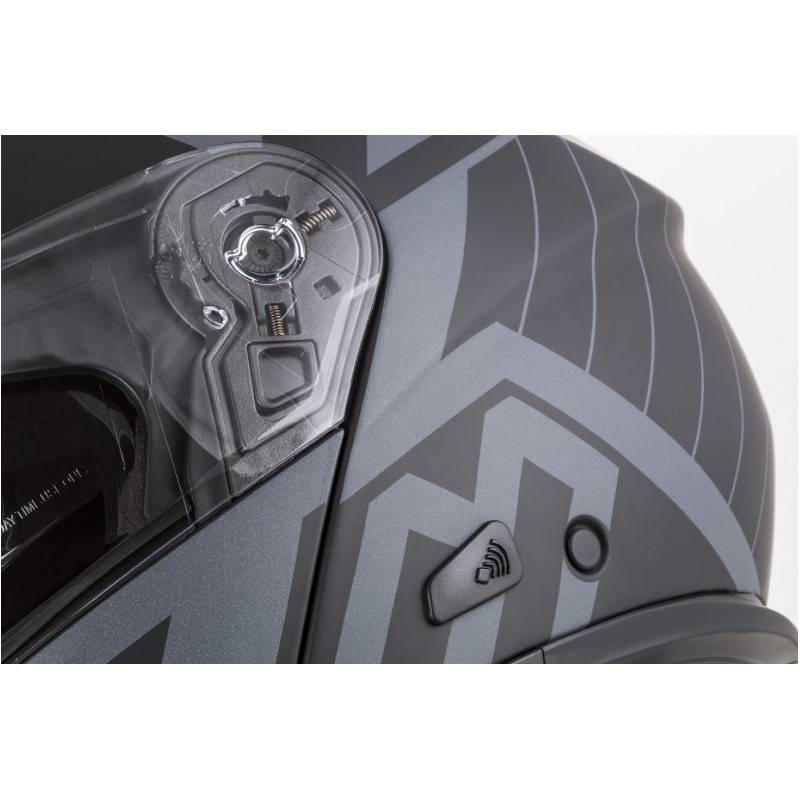 Vyklápěcí přilba na motorku Cassida Modulo 2.0 Profile Vision šedo-černá