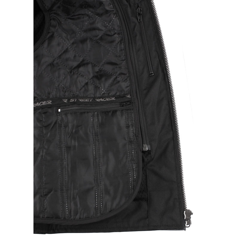 Street Racer Tribe Musta moottoripyörä takki