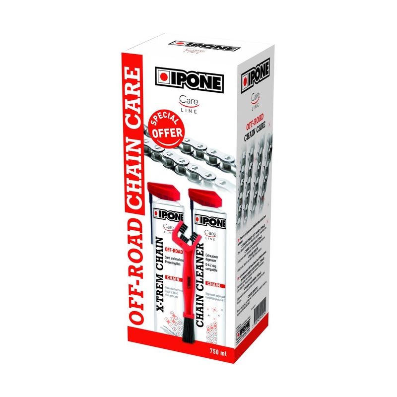 Ipone Off Road Chain Care puhdistus- ja voitelusarja