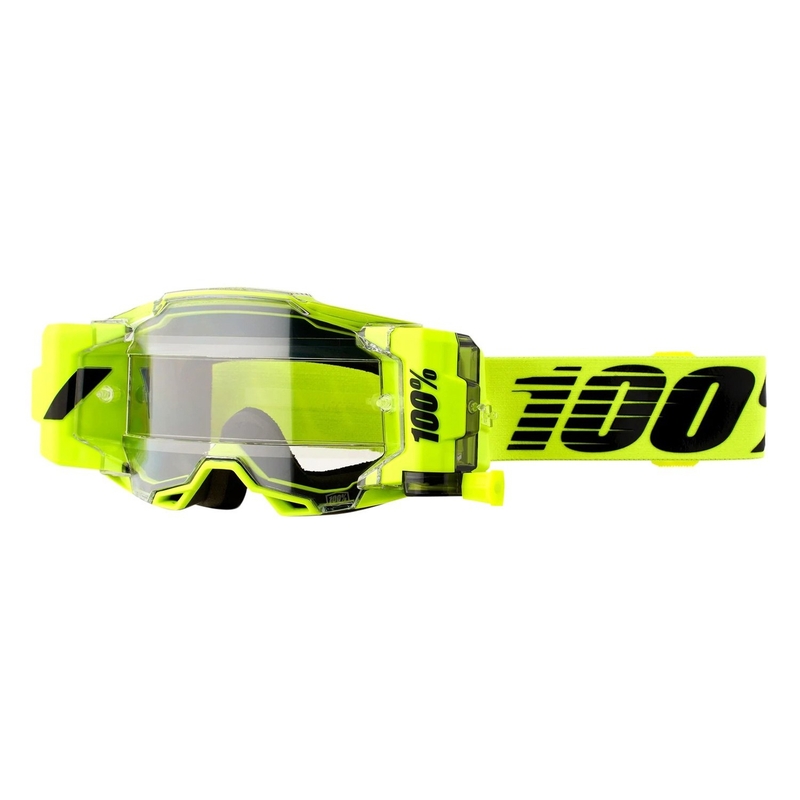 Motokrosové brýle 100% ARMEGA FORECAST Nuclear Citrus černo-fluo žluté (čiré plexi)