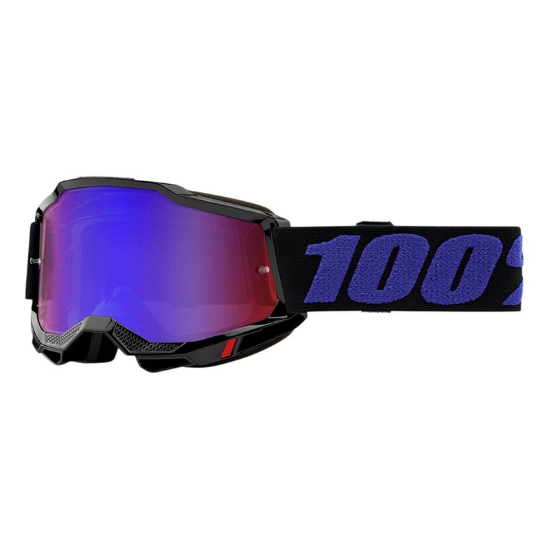 Motokrosové brýle 100% ACCURI 2 Moore fialovo-černé (červeno-modré plexi)