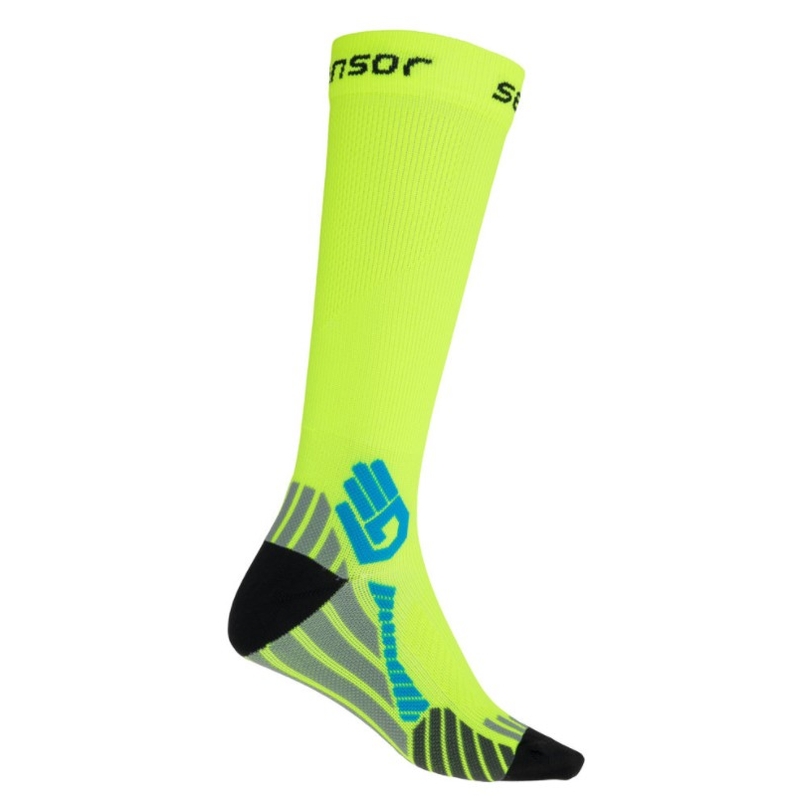 Ponožky Sensor Compress fluo žluté výprodej