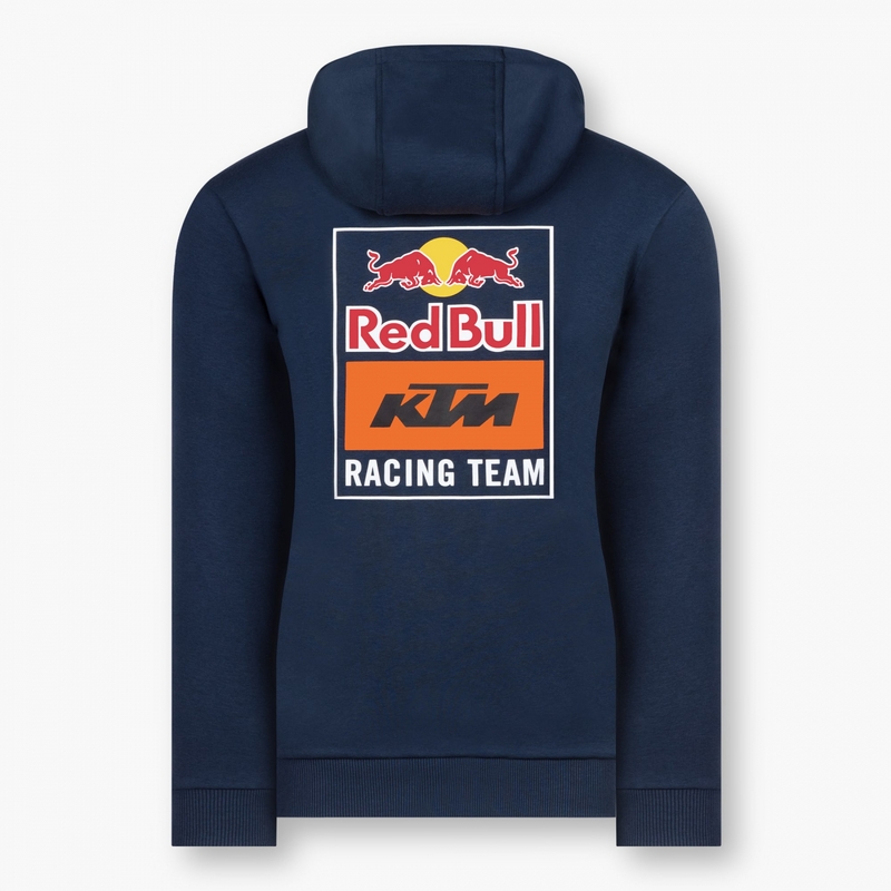 Dámská mikina KTM Backprint Red Bull Zip modrá výprodej