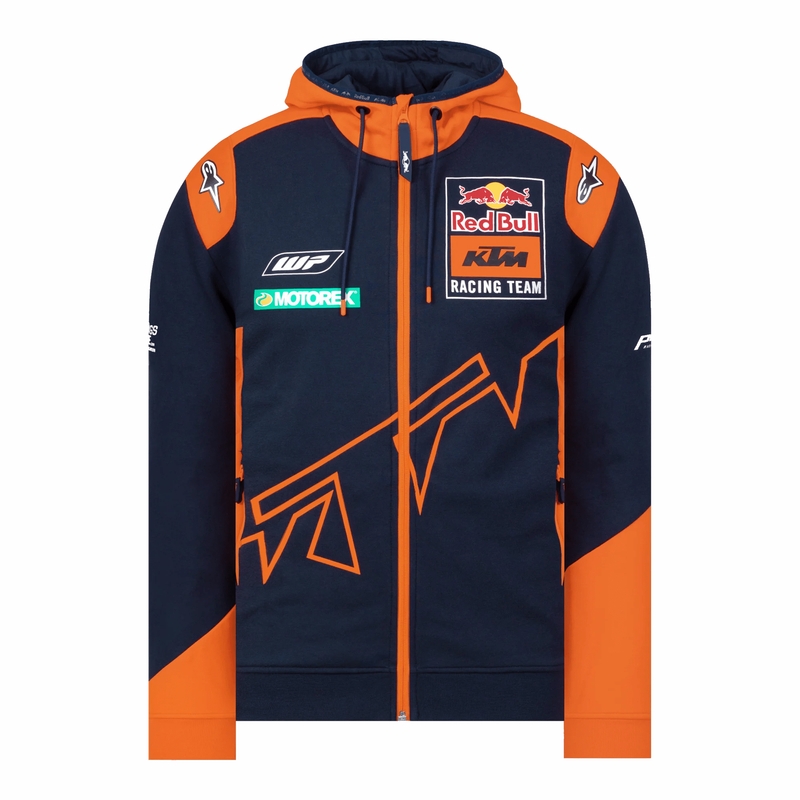 Mikina KTM Red Bull Racing Official Teamline modro-oranžová