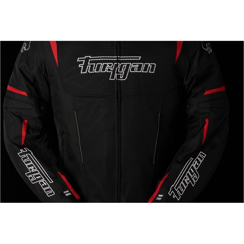 Furygan Ultra Spark Vented 3 in 1 punainen ja musta moottoripyörä takki