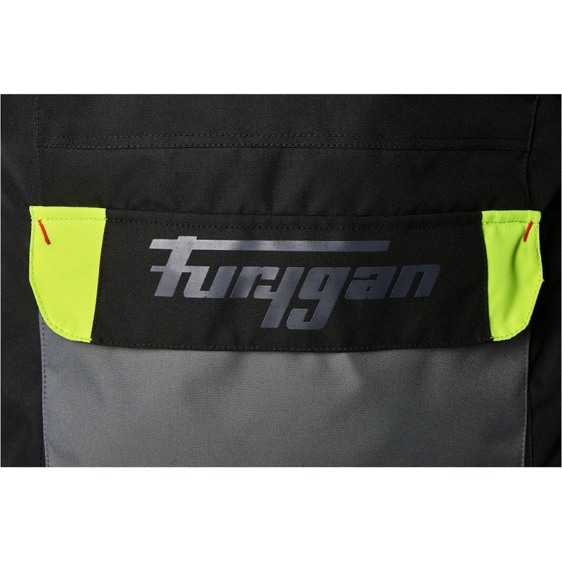 Furygan Apalaches musta-fluo-keltainen moottoripyörätakki